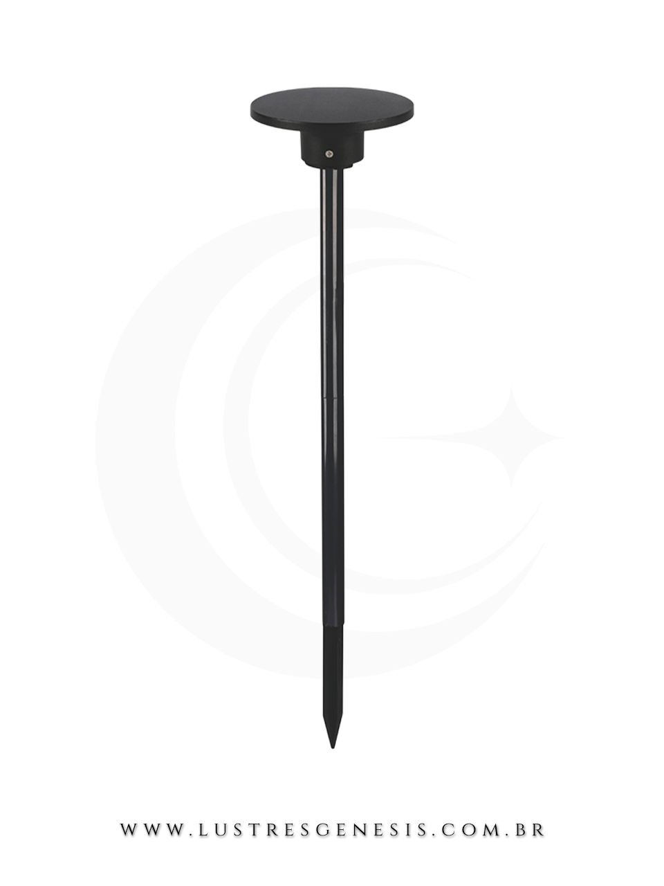 Luminaria Led Espeto de Jardim IP65 Preto 3000K para Valorização de Espaços Externos como Muro, Piscina, Jardim e Fachada